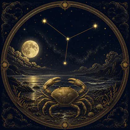 蟹座の星座イラスト